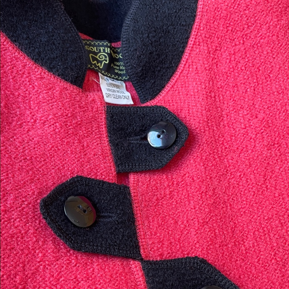 South Wool Toggle Button Front Sweater Cardigan U… - image 5